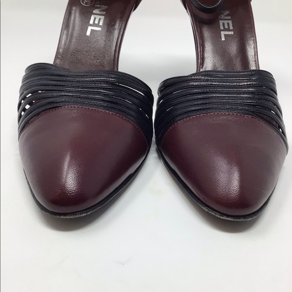 CHANEL slingback pumps size 9b - Picture 8 of 9